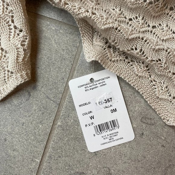 NWT ARTESANIA GRANLEI GREY LACE BABY SOFT BLANKET MADE IN SPAIN - Picture 4 of 5